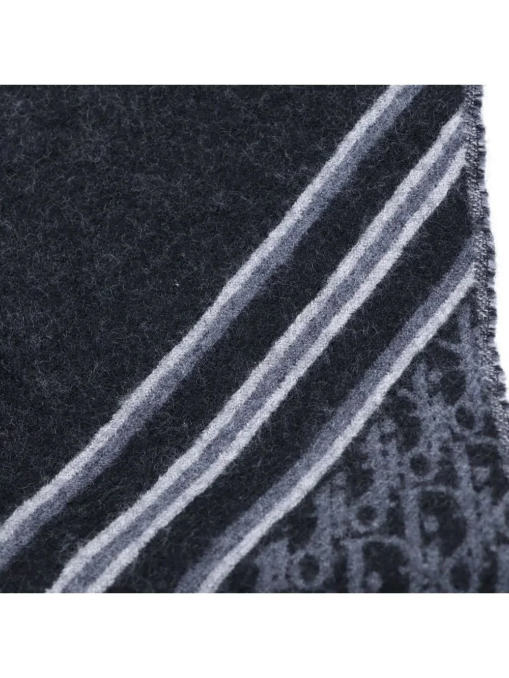 Dior Oblique Trotter Scarf Shawl Gray